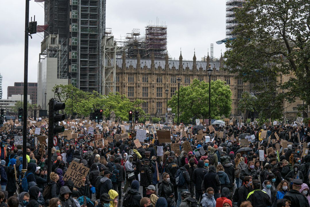 group at social movement march
